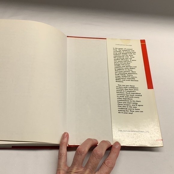 VINTAGE 1985 Campbell’s Soup Cookbook Hard Cover 224 Pages - Picture 5 of 9